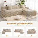 Cloud Sectional Sofa Upholstered Couch Free Combined Sofa