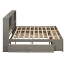 Platform Bed With Storage Headboard And 8 Drawers