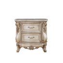 Gorsedd - Nightstand With Marble Top - Marble Top & Golden Ivory
