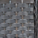 3 Pieces Conversation Set, Outdoor Wicker Rocker Swivel Patio Bistro Set, Rocking Chair With Glass Top Side Table