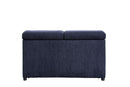 Nekoda - Sectional Sofa With Storage & Ottoman - Navy Blue Fabric