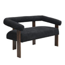 Modern Round Armrest Loveseat