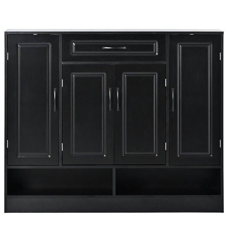 Sleek And Modern Shoe Cabinet With Adjustable Shelves, Space Saving Design