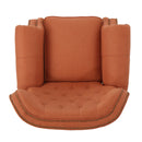 Contemporary Style Push Back Recliner With Button Tufted Stitching And Nailhead Trim