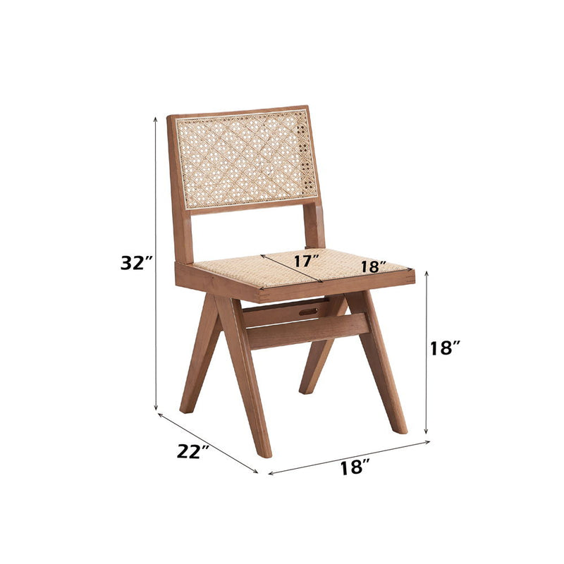 Velentina - Side Chair (Set of 2) - Rattan & Natural