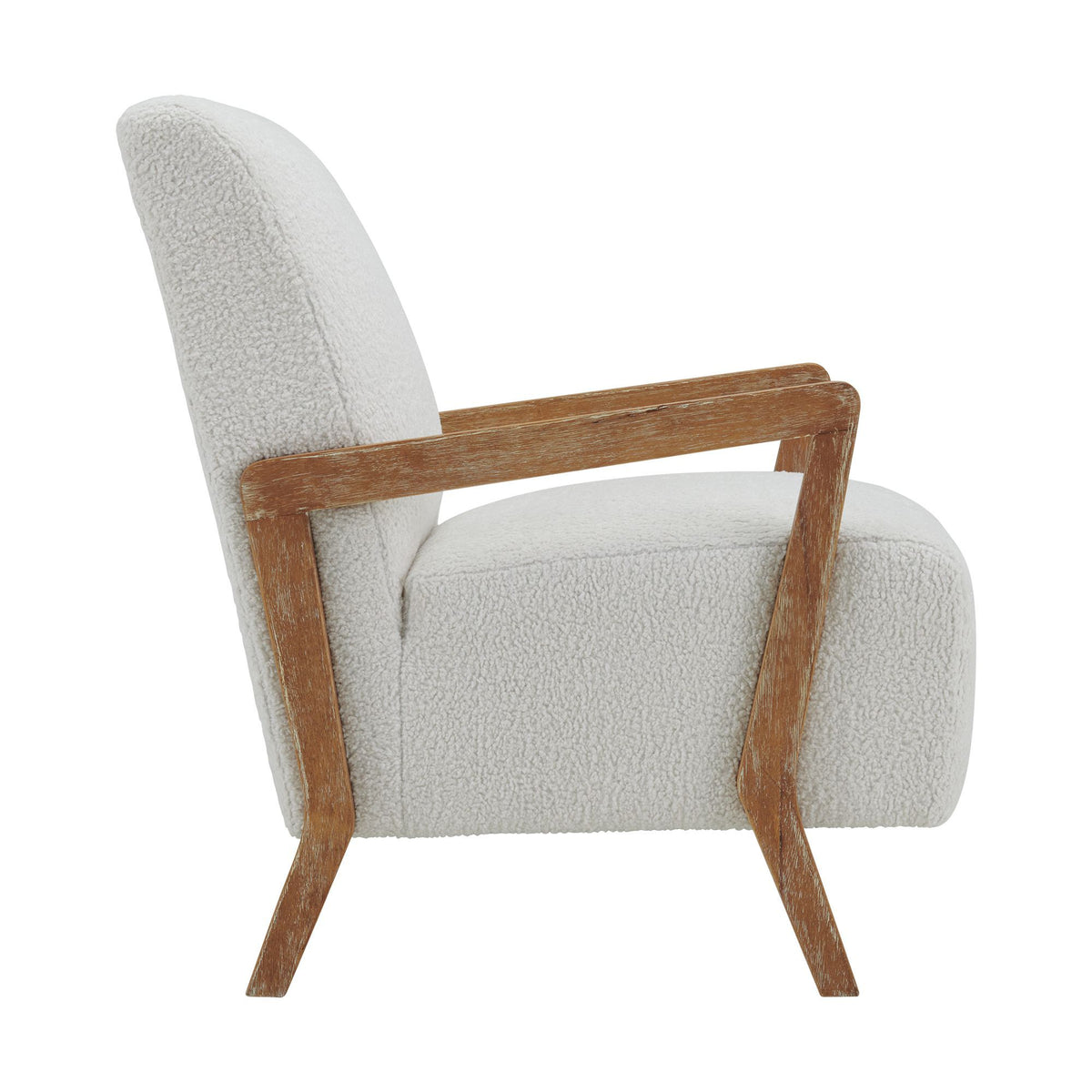 Enzo Accent Chair in Sheep Skin White (3A Packaging) by Elements International, view 7