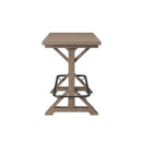 Bar Height Trestle Table - Brown