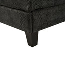 Chaise Bed Lounge Sofa Chair With Adjustable Backrest And LED Light Strip - Gray