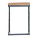 Kacha - Modern Industrial Firwood Nesting Tables (Set of 3) With Iron Frame - Antique Brown / Black