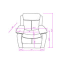 Brenda - Glider Recliner Chair With Manual Recline - Brown