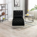 Velvet Chaise Lounge Indoor, Button Tufted Upholstered Chaise Lounge Chair With Pillow