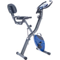 Exercise Bike Folding Stationary Bikes For Home With 16 Level Magnetic Resistance