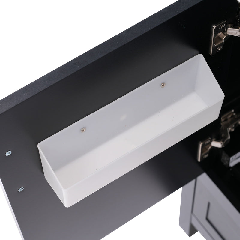 Modern Bathroom Vanity With Ceramic Sink, Solid Frame And Storage Solutions