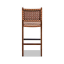 Andre - Counter Stool With Back - Pecan Brown