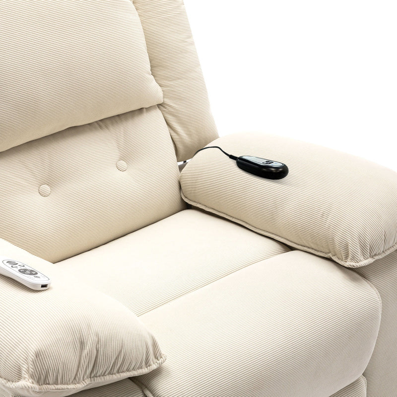 Massage Recliner Power Lift Chair With Adjustable Massage And Heating Function