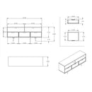 Mid-Century Modern Minimalist 3 Drawer Corner TV Stand For TVs Up To 58