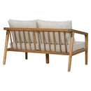 Westin - Outdoor Acacia Wood Loveseat - Teak / Beige