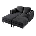 Modern Chaise Lounge With Dual Layer Armrests