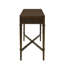 Fluted - 2 Drawer Storage Console Table - Brown