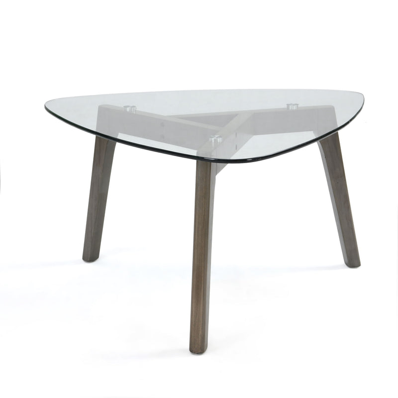 Modern Coffee Table With Wood Construction And Compact Design