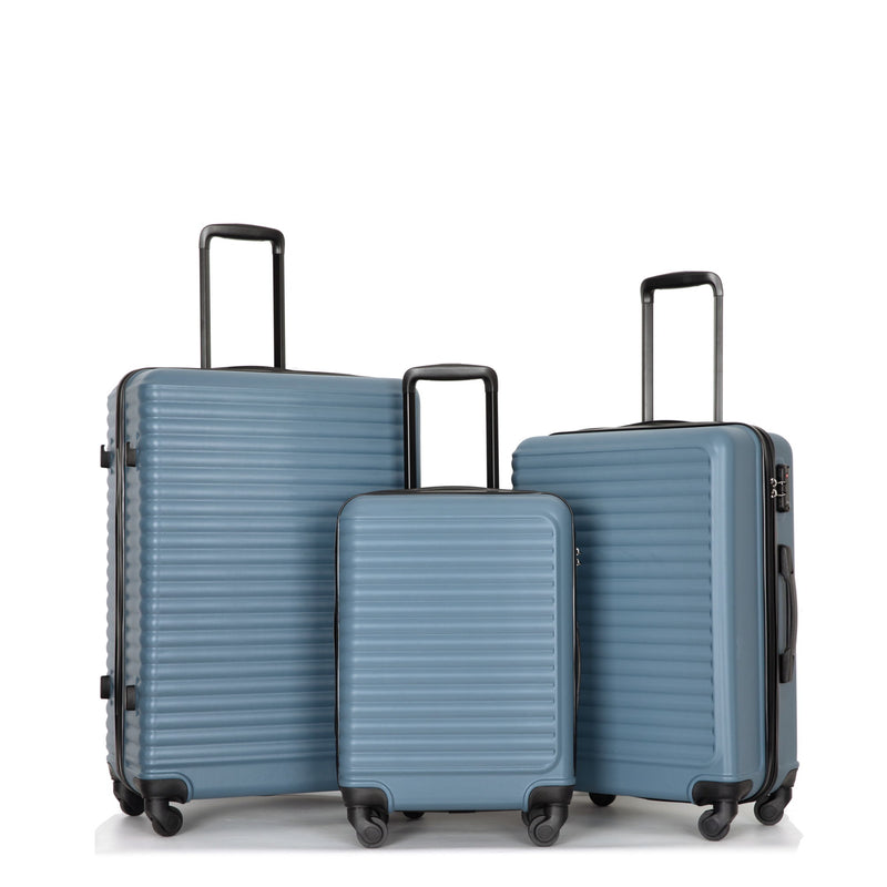 3 Piece Luggage Sets Lightweight Suitcase With Two Hooks, Spinner Wheels, Tsa Lock