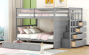 Bunk Bed With Twin Size Trundle And Staircase
