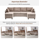 Sectional Sofa Bed With Pull Out Sleeper, USB Ports, Cup Holders