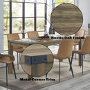Abiram - Dining Table - Rustic Oak Finish - Atlantic Fine Furniture Inc