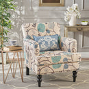 Vitality - Club Chair With Button Tufted Diamond Stitching And Turned Legs