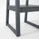 5 Piece Outdoor Dining Set For 4, Patio Table With Umbrella Hole And 4 Armrest Chairs For Backyard - Gray