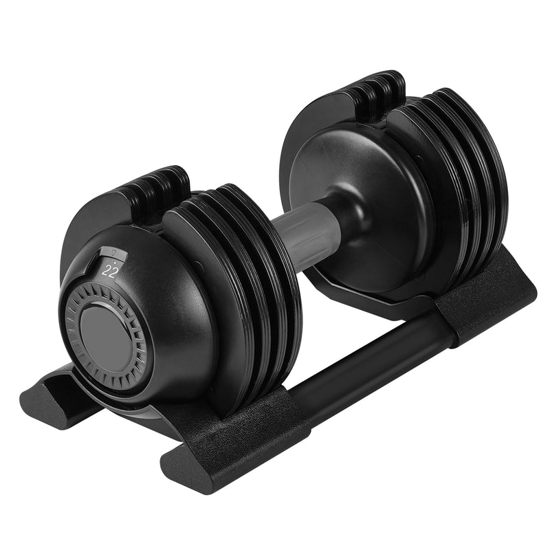 22Lbs Adjustable Dumbbell Steel And Plastic - Black