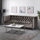 Contemporary 3 Seater Sofa With Button Tufting