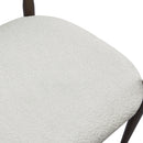 Modern Upholstered Dining Chair With Iron Frame