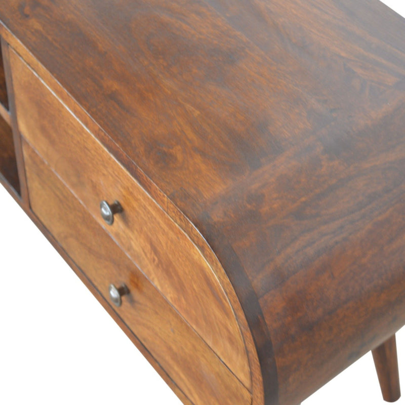 Circular Media Unit - Chestnut