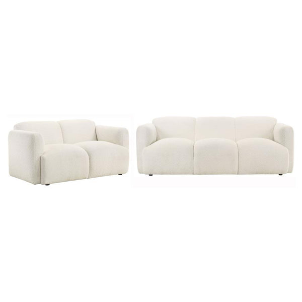 Dorset - Upholstered Round Track Arm Sofa Set