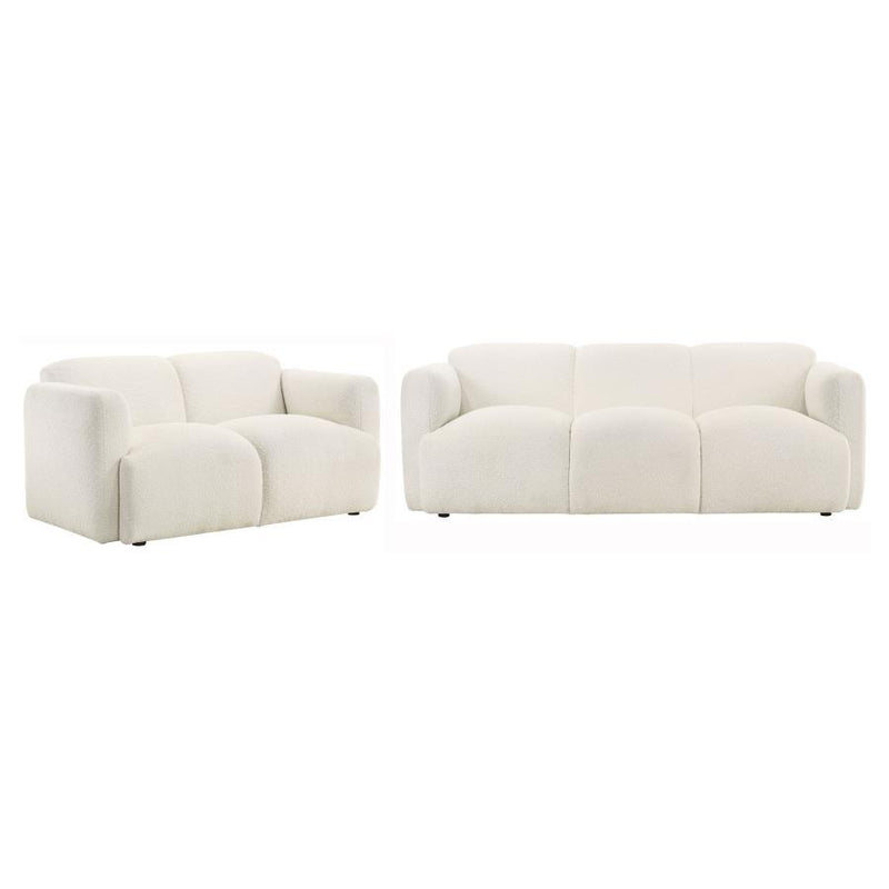 Dorset - Upholstered Round Track Arm Sofa Set