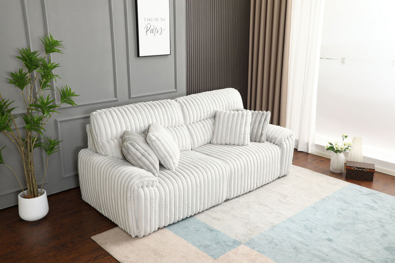 Jaya - Power Motion Sofa With Sleeper & USB Port - Mondo Gray