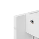 Hollow Pattern 2 Door 3 Drawer Wardrobe, The Collision Of Wood Color, Suitable For Bedrooms And Dressing Rooms - White