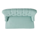 Nicole - French Style Upholstered Loveseat With Tufted Backrest