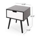 2 Toned Particle Board End Table