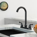Stainless Steel Kitchen Sink Faucet With 2 Handles, 3 Hole Installation