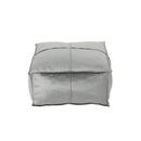 Nati - Square Pouf Ottoman And Floor Cushion - Smoke