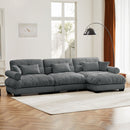 Super Comfort Oversized Modular Sectional Sofa With Movable Ottoman