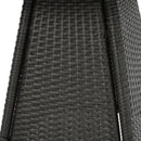 Outdoor Rattan Bistrotable With Surface Round - Gray