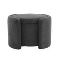 Cozy Boucle Storage Ottoman, Stylish Comfort With Hidden Storage
