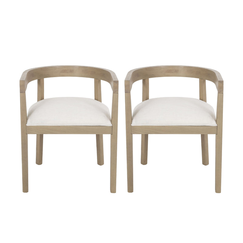 Contemporary Dining Chair Set With Armrests