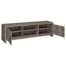 Burke - 2 Door Engineered Wood TV Stand - Gray Driftwood - Atlantic Fine Furniture Inc