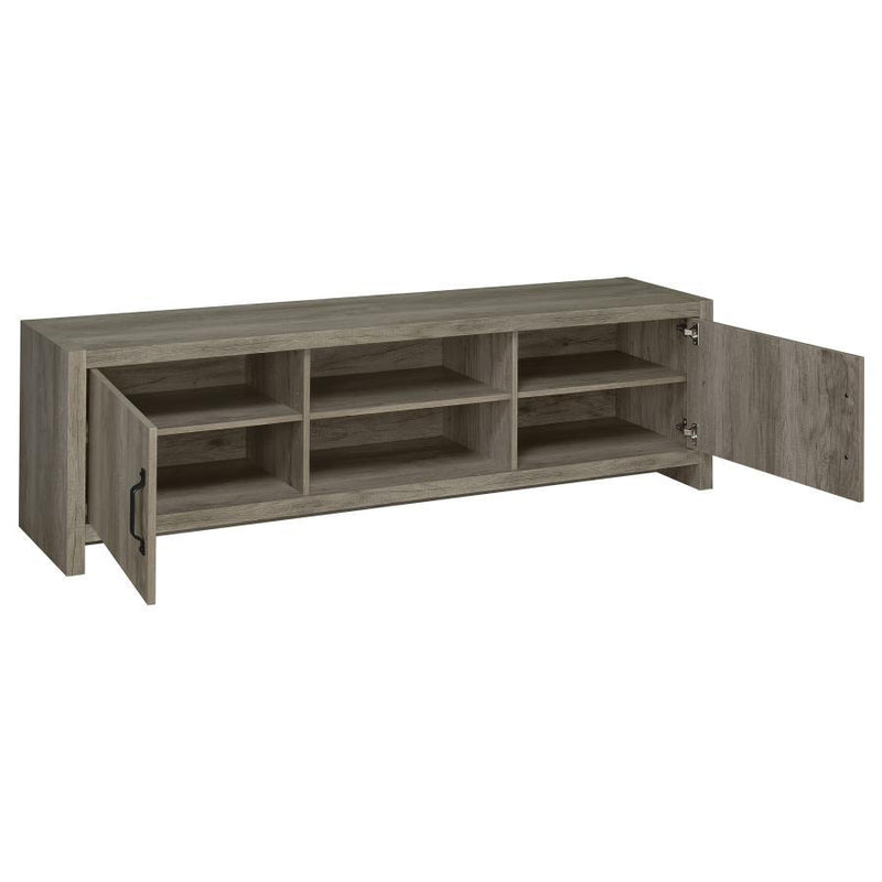 Burke - 2 Door Engineered Wood TV Stand - Gray Driftwood