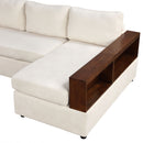 Sectional Sofa Upholstered Sofa Couch With Reversible Armrests For Living Room