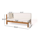 Brava - X Back Corner Bench